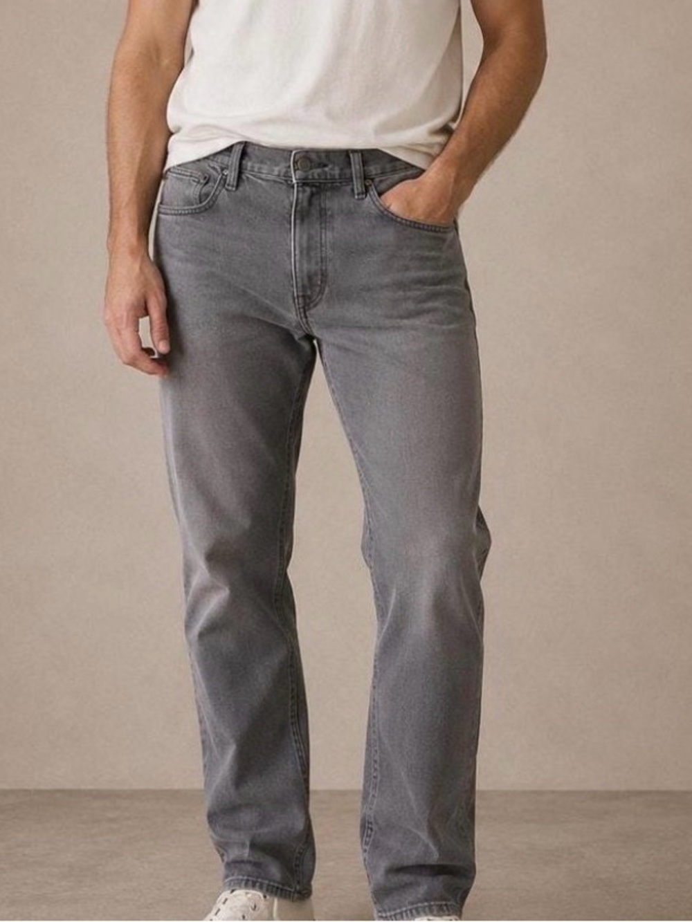 Vintage 551 Levi’s 90s Relaxed Fit Tapered Leg Grey Denim Jeans